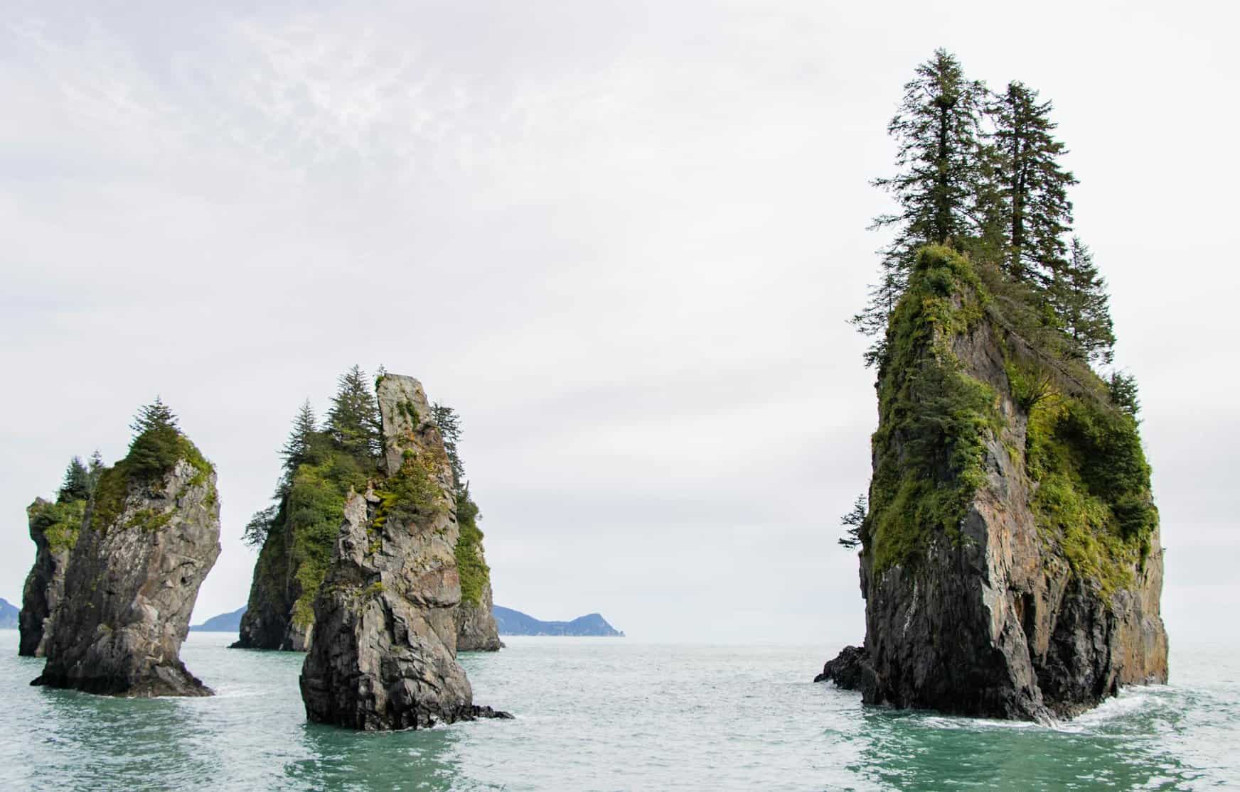 spire cove mountains rockscape alaska