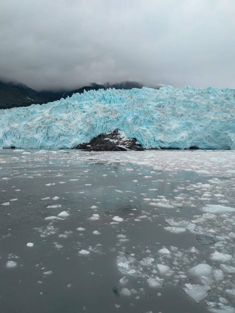 magnificent tidewater glacier at Kenai Fjords National Park